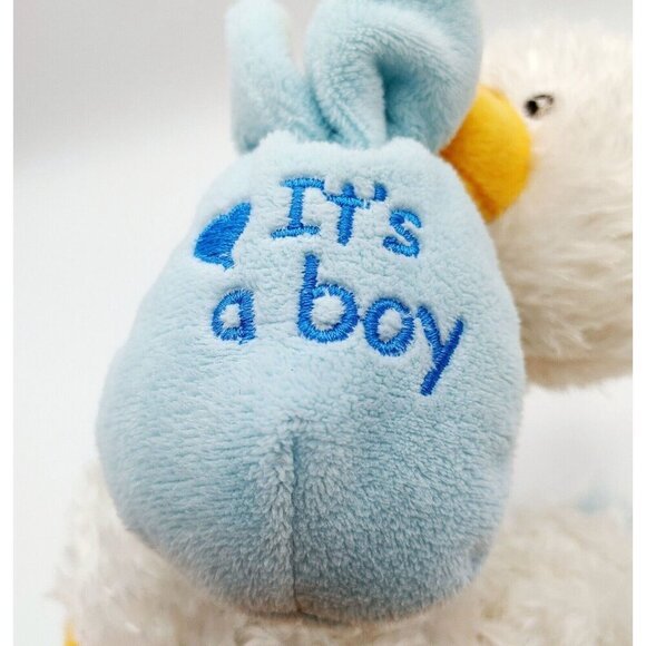 Ganz Baby It's a Boy Stork Plush 13" Bird Stuffed Animal - Picture 5 of 5